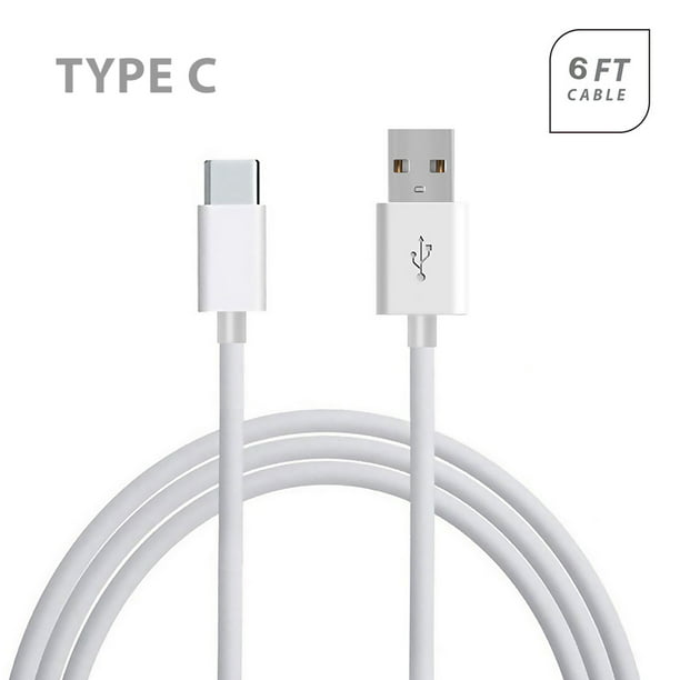 2-Pack USB C to USB 3.0 Cable Fast Charge /& Sync Compatible with Samsung Galaxy S10 Lite NEM USB Type C Cable 6 Feet Black